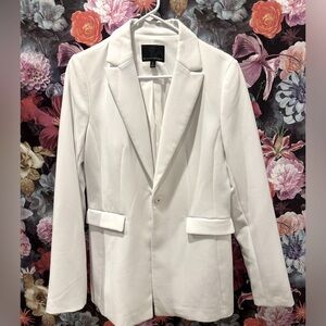 Women’s 8T 8 tall white banana republic blazer euc